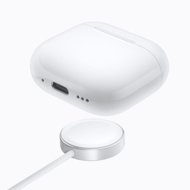 La custodia di ricarica wireless degli AirPods 5 con il caricatore MagSafe