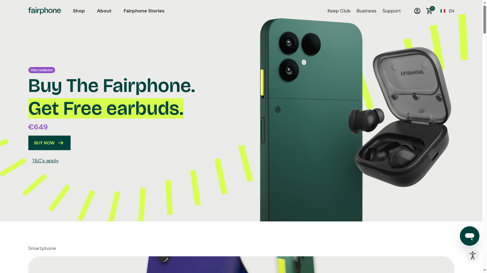 Il Fairphone Gen 6 presentato sul sito ufficiale Fairphone