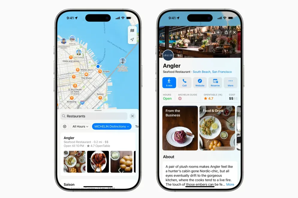 Apple Maps si Arricchisce con Guide d'Eccellenza: Arrivano le Raccomandazioni Michelin