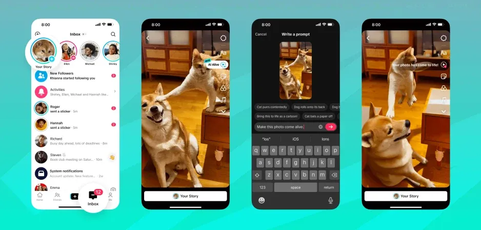 TikTok lancia AI Alive: Dai vita alle tue foto con l'intelligenza artificiale