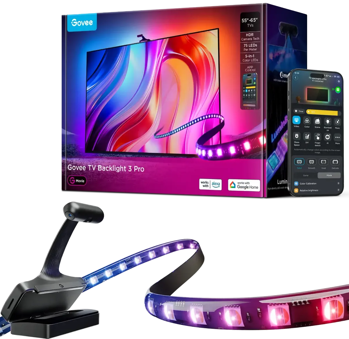 Govee TV Backlight 3 Pro: La Rivoluzione dell'Illuminazione Immersiva con Tripla Fotocamera HDR