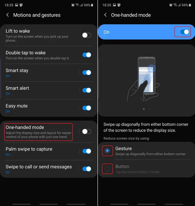 Galaxy: come attivare la modalità a una mano con un gesto