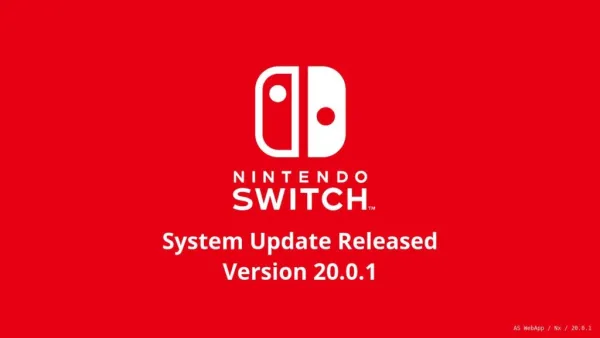 Nintendo Switch Aggiornamento 20.0.1