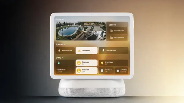 Interfaccia Apple Casa per controllare accessori smart home con Siri AI