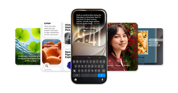 iPhone con Apple Intelligence: Siri AI, ricerca immagini e strumenti Foto