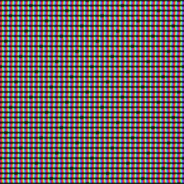 Macro della griglia di subpixel RGB di uno schermo LCD