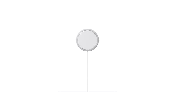 Caricabatterie MagSafe Apple bianco con disco magnetico e cavo USB-C