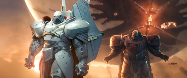 Due personaggi di Destiny in una scena ufficiale Bungie