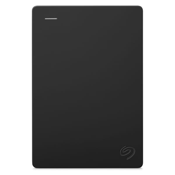 Disco rigido portatile nero Seagate, visto frontalmente