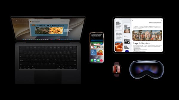 iPhone, MacBook, iPad, Apple Watch e Vision Pro mostrano l’ecosistema software Apple